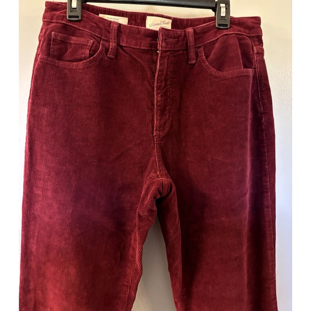 Universal Thread Women’s Burgundy Corduroy Pants Size 14 - Picture 5 of 7